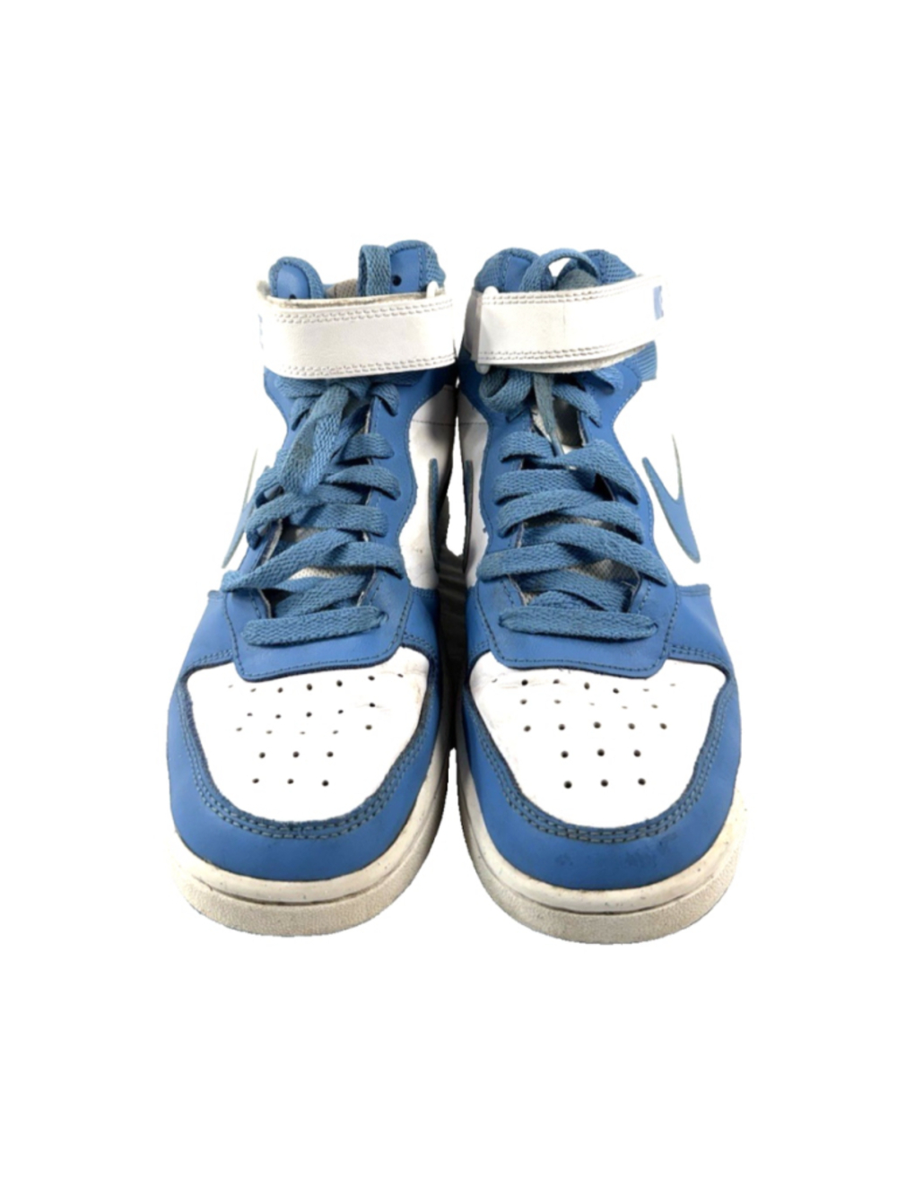 Nike Court Borough Mid 2 Youth Size 6Y Sneakers White/Blue Shoes CD7782-123